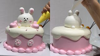 Làm bánh kem Thỏ con | dieulinhcake