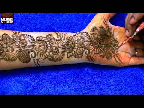 Learn Easiest Henna Mehndi Design | Step by Step Mehendi Designs for Hand | MehndiArtistica 2020