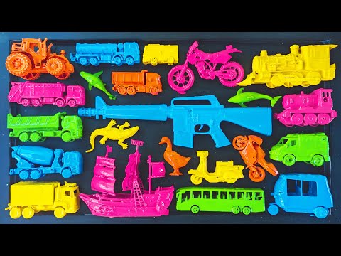 Membersihkan Mainan Mobil Balap, Truck Molen, Kereta Api, Tank, Bus Telolet, Ambulance, Bajai