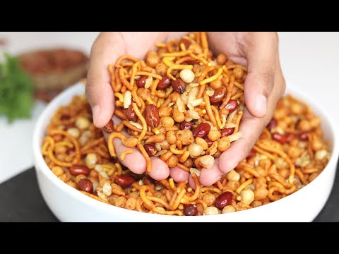 চানাচুর রেসিপি ( মেশিন ছাড়া নিজেই তৈরি করুন কুরমুড়ে চানাচুর ) ॥Chanachur Recipe
