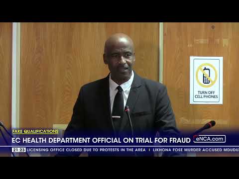 YouTube video thumbnail: EC Health Department Official on Trial for Fraud