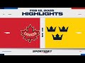 4 Nations Face-Off Highlights  Canada vs. Sweden - February 12, 2025