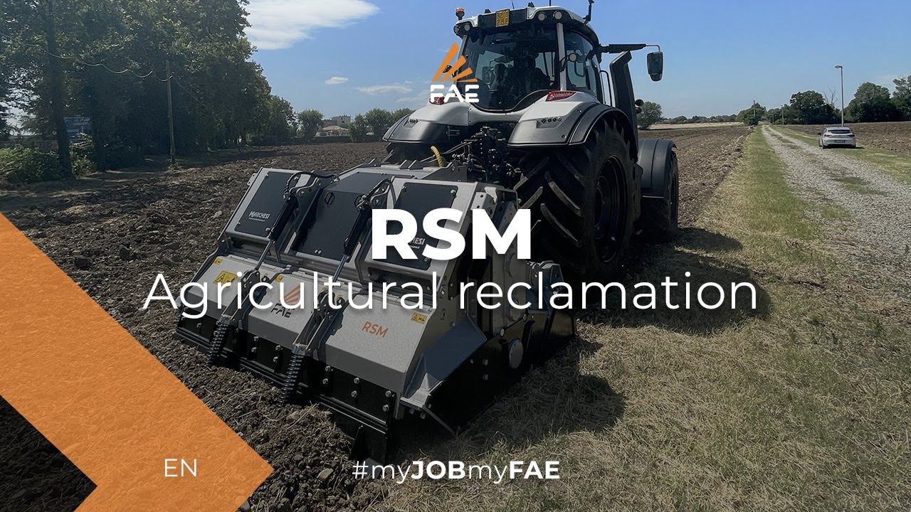 Video Agricultural Reclamation with Stone Crusher FAE RSM - RSM/HP