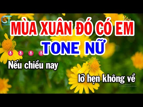 Karaoke Mùa Xuân Đó Có Em Tone Nữ ( Bm ) Nhạc Sống Mới || Karaoke Tuấn Kiệt