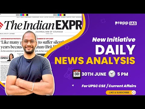 UPSC CSE Daily News Analysis Starts June 30 | Must Watch for 2026 Aspirants #UPSC2025 #CurrentAffair