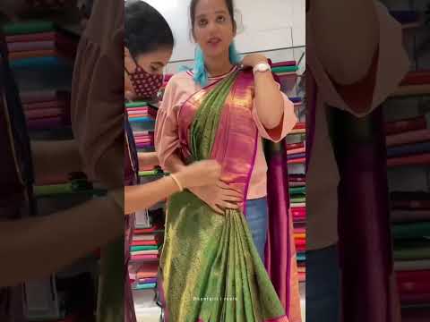 Saree draping in seconds ? Watch full video on @ValKyat youtube channel