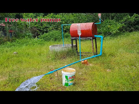 Free electricity how to make free energy water pump from deep well without electric power #diy