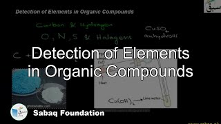 Detection of Elements in Organic Compounds