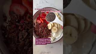 🍝 🫘 6 ways to increase your daily fiber intake with tips from Mickala Parsley, MS, RD, LD