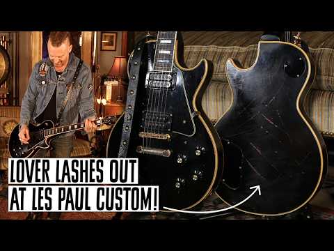 Jilted Lover Attacks Guitar! Paul Moak's 1970 Gibson Les Paul Custom From THE BAND FEEL