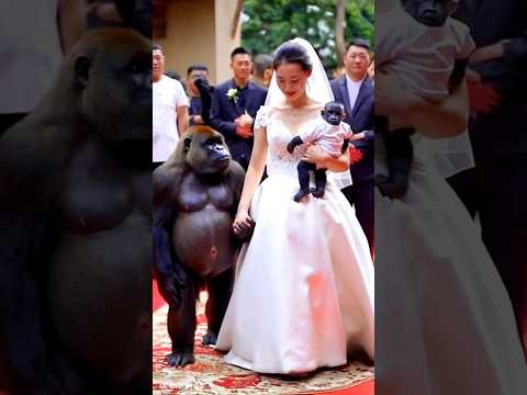 This girl married a monkey! #shorts #youtubeshorts