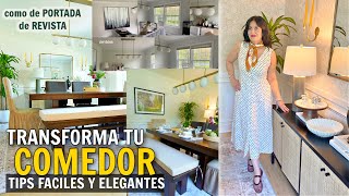 TRANSFORMACIÓN de un área de COMEDOR✨Antes ...y Después! UN ESPACIO de LUJO!  ✅ DINING ROOM Makeover