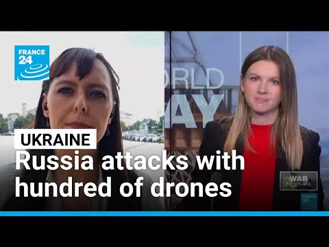 YouTube video thumbnail: Russia Attacks Ukraine With Hundreds of Drones, Energy Infrastructure hit