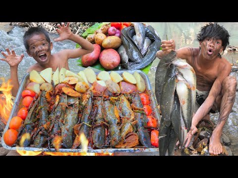 WILD Jungle Adventure Cooking FRESH Fish Recipes!,