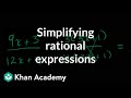 Simplifying Rational Expressions in Algebra II