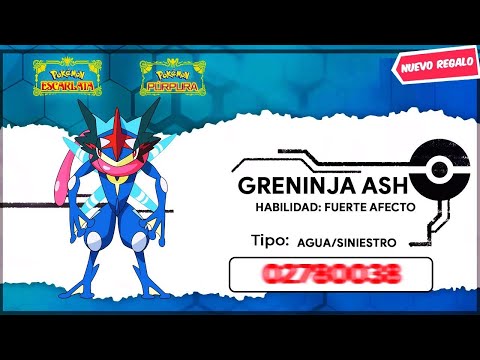 🎁 ¡RECLAMA YA a GRENINJA ASH de EVENTO SOL/LUNA GRATIS en Pokémon Escarlata y Púrpura!