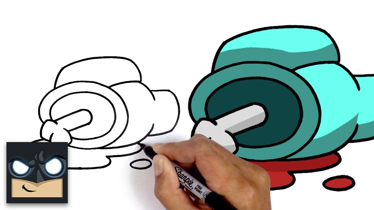 How To Draw Dead Crewmate - Among Us