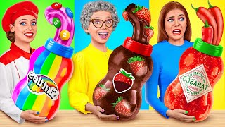 Eu vs Minha Vó No Desafio De Culinária | Truques De Cozinha Engraçados por TeenDO Challenge