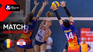 Match Highlights I ROU vs CRO I CEV EuroVolley 2026 Qualifiers