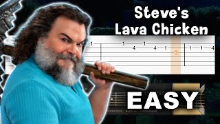 Minecraft Movie - Steve's Lava Chicken - EASY Guitar tutorial (TAB)