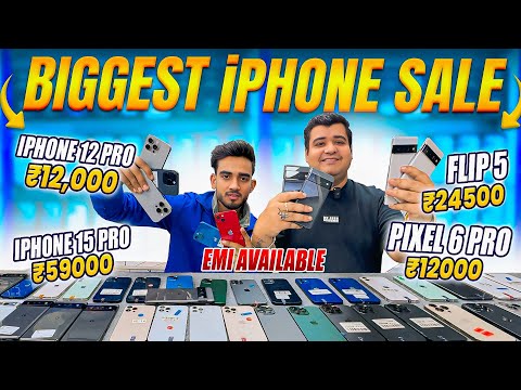 Biggest iPhone Sale Ever 🔥| Cheapest iPhone Market  | Second Hand Mobile | iPhone15 Pro iPhone 16