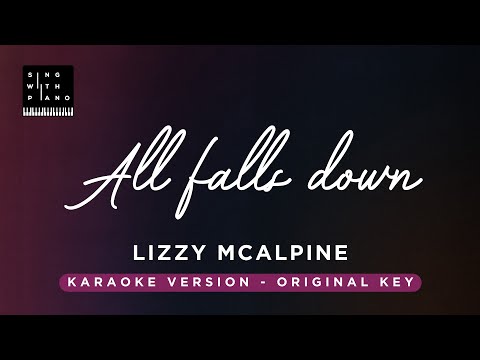 All falls down – Lizzy McAlpine (Original Key Karaoke) – Piano Instrumental Cover with Lyrics