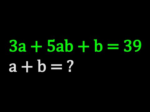 Solving 3a+5ab+b=39 | A Diophantine Equation