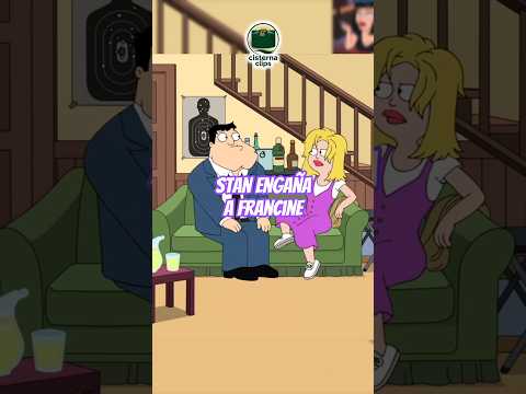 Stan Besa a Francine delante de Francine🫢 #viral #americandad #familyguy #padredefamilia#shorts #fyp