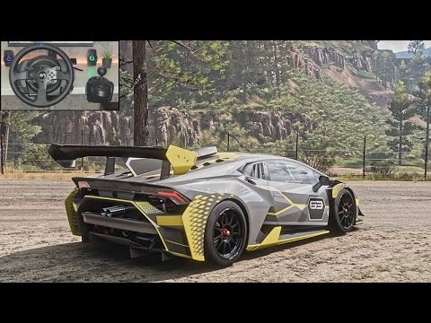 Lamborghini Huracan Super Trofeo EVO (1899HP) - Forza Horizon 5 | Steering Wheel Gameplay