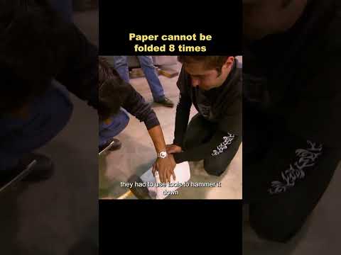How many times can you fold the paper?