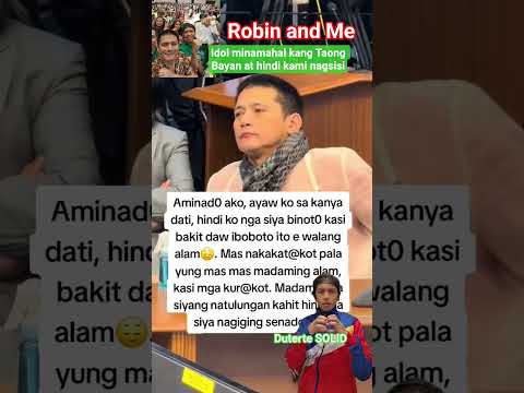 IDOL LALABAN TAYO NG PATAS ROBIN PADILLA MAY TIWALA KAMI SAYO #duterte #shorts #vpsara #viral