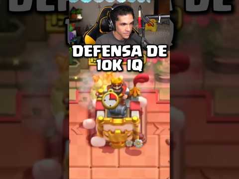 La mejor DEFENSA de 10k IQ!! #clashroyale #shorts