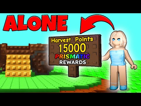 How to MAX Summer Harvest ALONE in Grow A Garden...