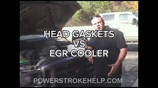 Head gasket VS EGR cooler