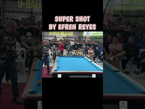SUPER SHOT BY EFREN REYES #billiards #nineball #9ballpool #efrenreyes #legend #supershot