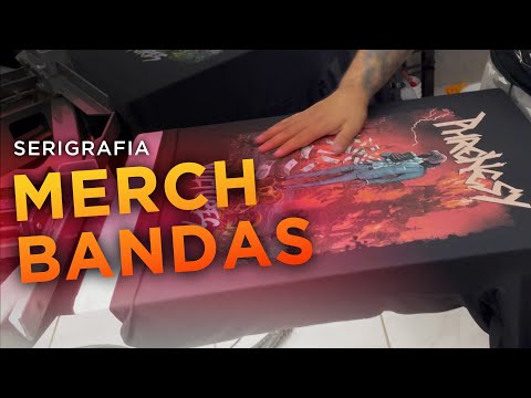 MERCH PARA BANDAS - Serigrafia para a banda PHRENESY (Simulado 12 cores)