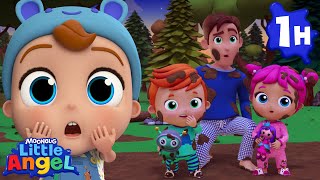 😴 Ten in the Bed ⛺ Camping Fun! |  Little Angel 1 Hour | Moonbug Kids - Fun Stories and Colors
