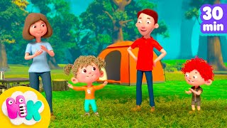 Canção do acampamento 🏕️☀️ Música Infantil | Desenhos | HeyKids em Português
