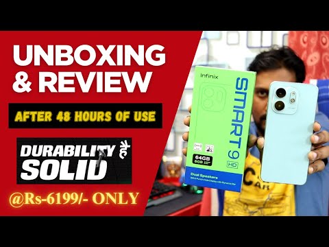 Infinix Smart 9 HD Unboxing & Review After 48 Hours of Use | Beautiful Design | Under ₹6,199 /-