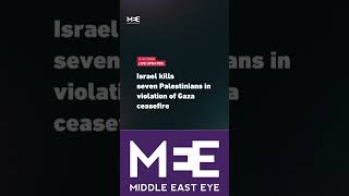 Israeli Forces Kill Seven Palestinians in Gaza, Violating Ceasefire Agreement