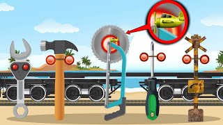 The Wacky Railroad Crossing Sound! 😂🚂 | Funny Walk Begins | Magical Cartoonies