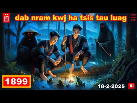 dab hais hmoob - 1899 - 18-2-2025 dab nram kwj ha tsis tau luag, ผีกลางคืน, Night Ghost.