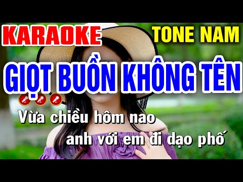 GIỌT BUỒN KHÔNG TÊN Karaoke Liên Khúc Tone Nam CỰC HAY | Bến Tình Karaoke