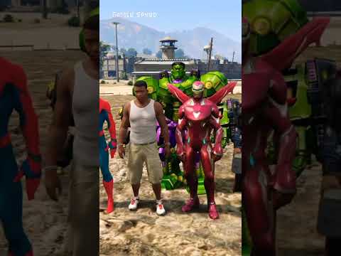 Robot Hulk And Avengers Fight Against Clowns Army #shorts