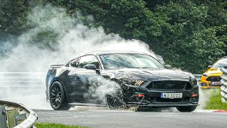 NÜRBURGRING BIG COOLANT Spill, DANGEROUS Moments, BLOWN ENGINE, Almost CRASH, Fails & Action!