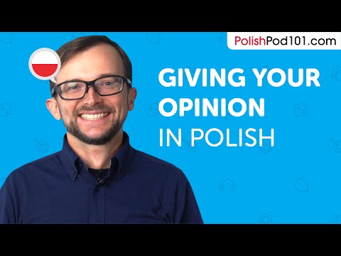 Learn How to Share your Opinion in Polish  | Can Do #11
