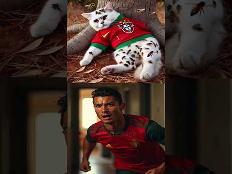 Ai Cat and Cristiano Ronaldo story #ai #shorts #story