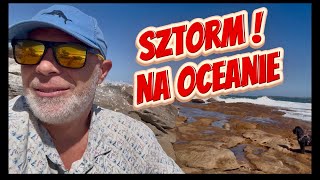 Sztorm na oceanie 🌊 ogromne fale 