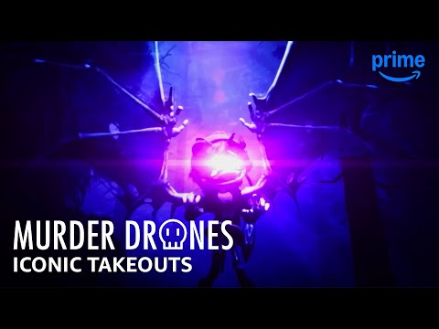 Most Iconic Murder Drone Takeouts | Murder Drones | Prime Video