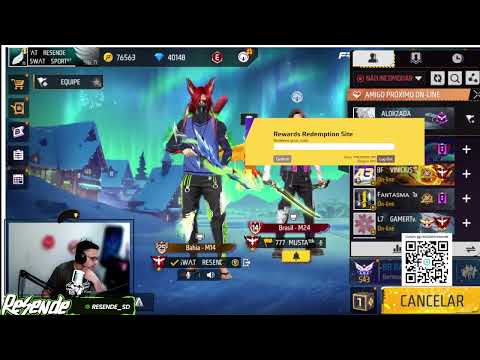 CODIGUIM - FREEFIRE AO VIVO SOLDADO RESENDE ONLINE  -  03/01/2025